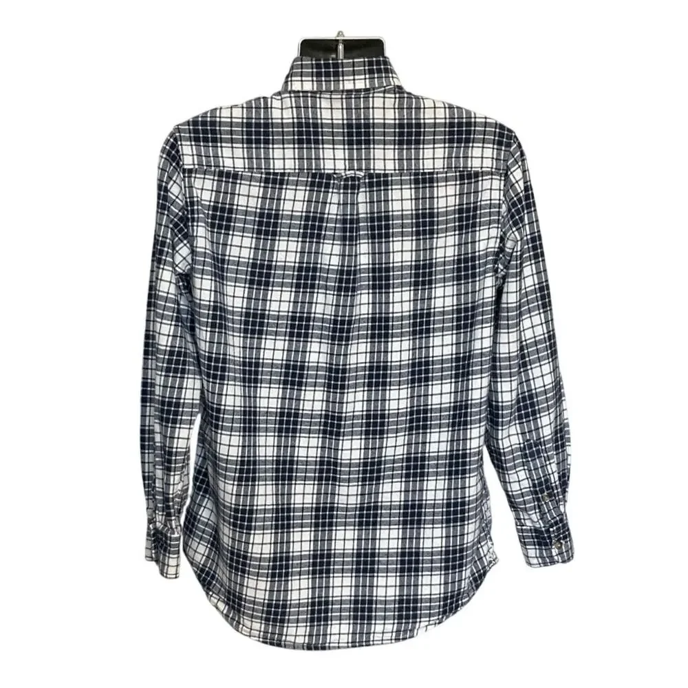 Chaps Men’s Plaid Flannel Button Down Shirts Size M Bundle of 2